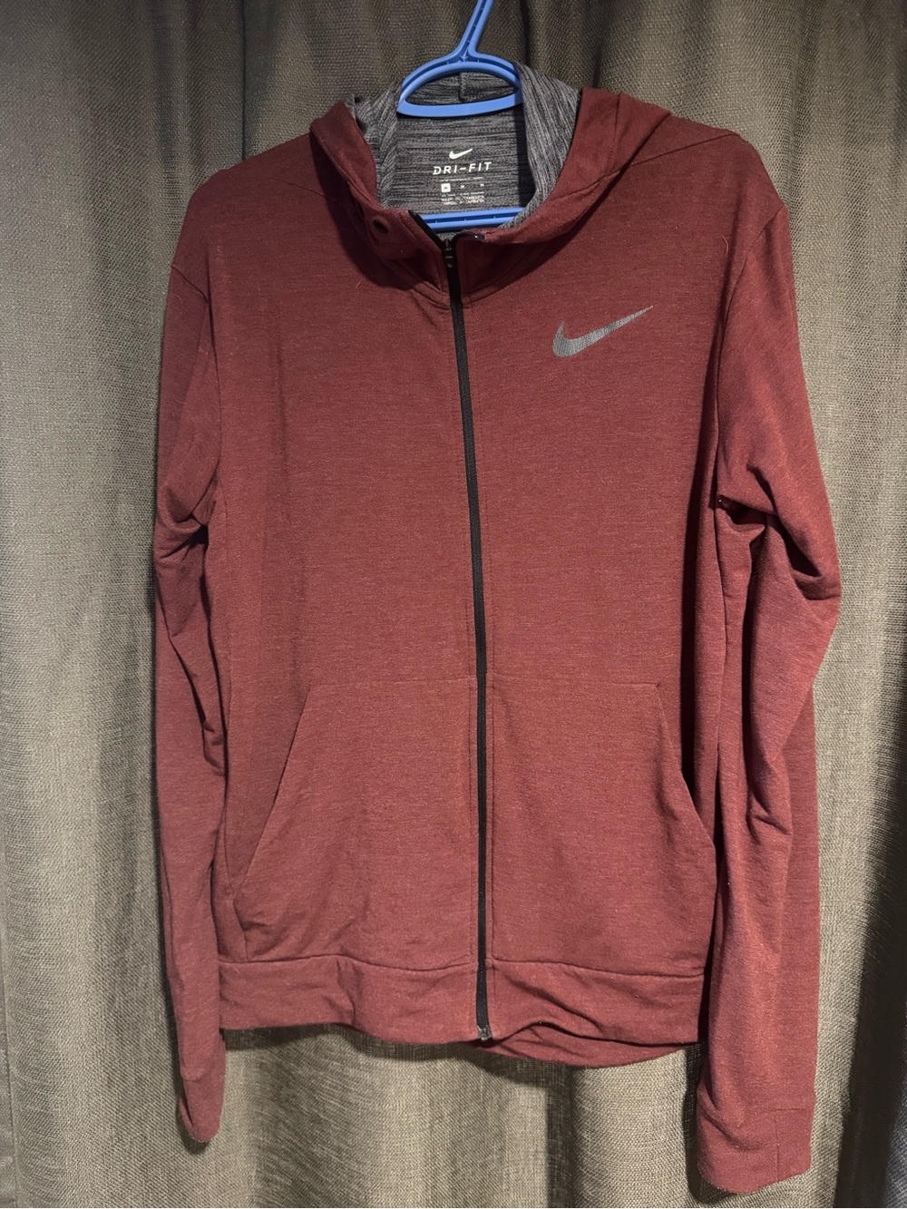 Nike Women’s Maroon Full-Zip Dri-FIT Utility Jacket